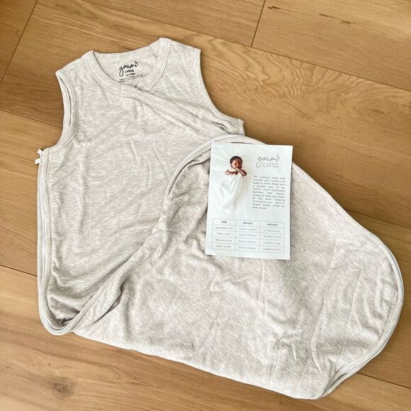 NWT Goumi Kids Baby Slumber Sleepbag Storm Gray SZ 12-18mo L Sleep Sack Bamboo - Picture 1 of 3